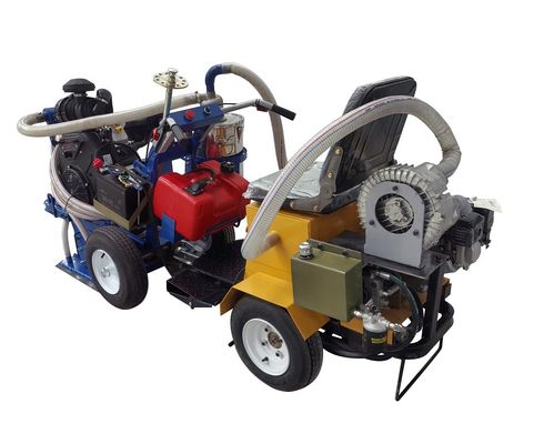 آلة إزالة علامة خط الطريق الرأس الصفري PCD مع 35HP الهواء تبريد محرك البنزين والامتصاص