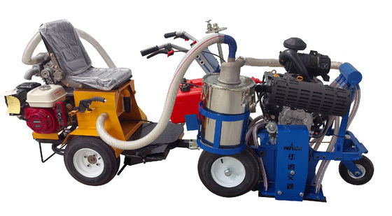 آلة إزالة علامات خط طريق الصلبة PCD مع إعادة تدوير الشفط