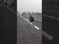 يدفع آلة علامة الطريق البلاستيك الحرارية مع رفع مع مقعد